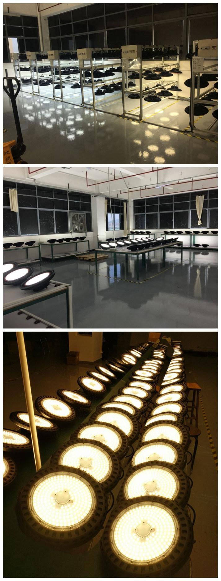 100W IP65 Gas Station Light UFO LED Highbay Light for Warehouse Garage Lighting