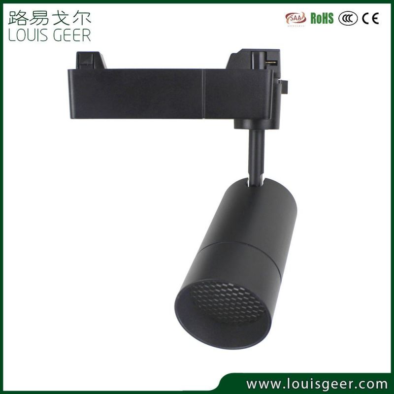 2 Wires 3 Wires 4 Wires Aluminum Track Light Rail COB 15W 18W 10/23/36 Degree Honeycomb Louvre LED Track Light
