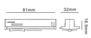 2 Wire 1 Circuit LED Track Adapter Connect Track Lighting