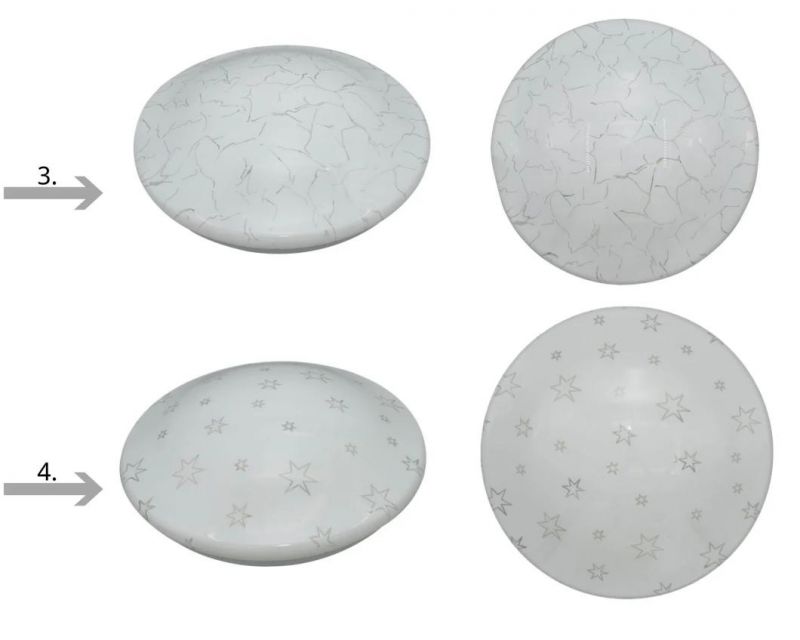 Iron Base + PVC Smart LED Cover Mushroom Cover Ceiling Lights with CE RoHS