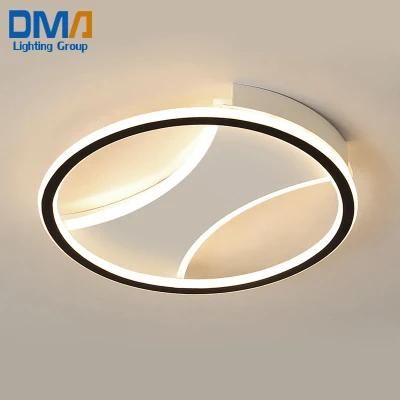 Round Flush Modern Ceiling Light LED Home Bedroom Decor Lamp