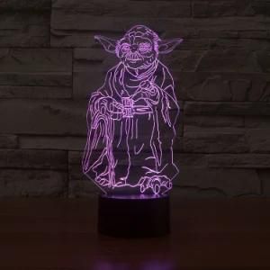 3D Star War Master Yoda Desk Table Lamp