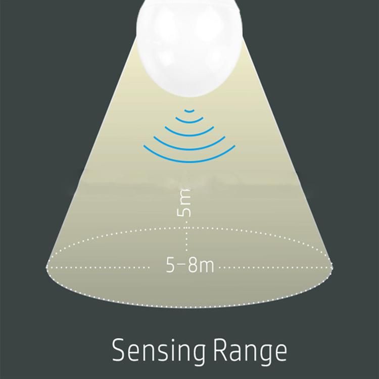 A60 6W LED Radar Motion Sensor Bulb Light Control Sensor LED Bulb A60 E27 9W