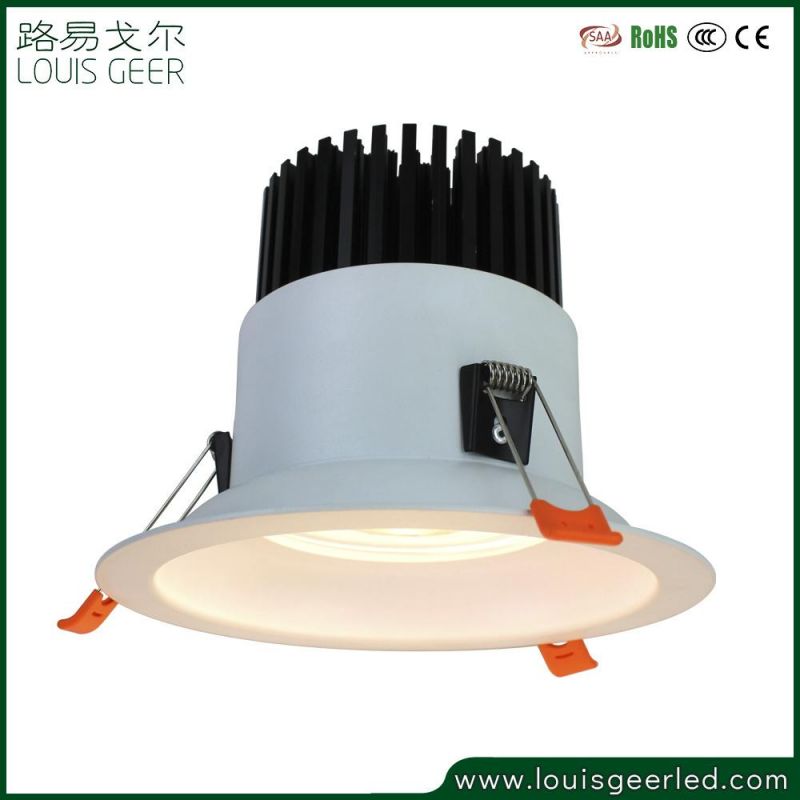 30W Aluminum Round and Square White Fixed Recessed Ceiling Spotlight Mini LED Downlight Energy Saving Lamp