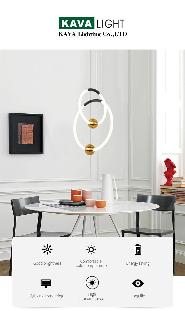 Modern Simple Round Home Office Lighting Art Decor LED 32W Chandeliers Pendant Light
