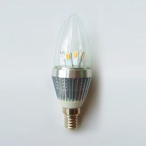 E27 E12 E14 Clear Dimmable LED Candle Bulb (HGX-4.5W-CO1)