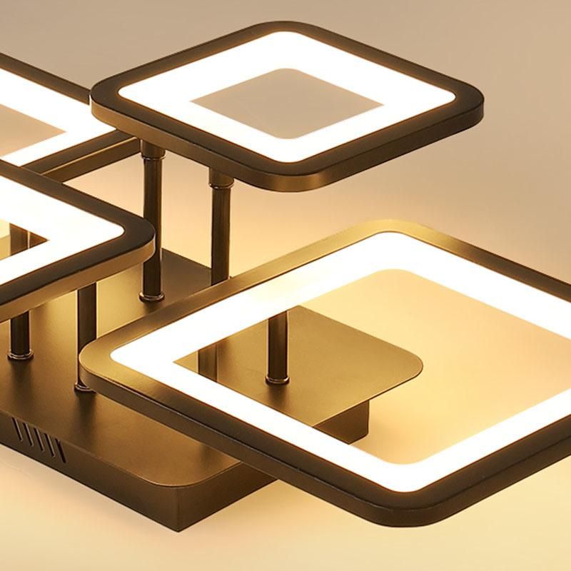 Acrylic Rectangular House Lighting Lamps Fancy Decorative Modern LED Ceiling