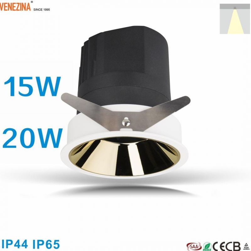 R6299 High-Power-LED COB LED 15W/20W Urg10 IP44/IP65 Available LED Downlight