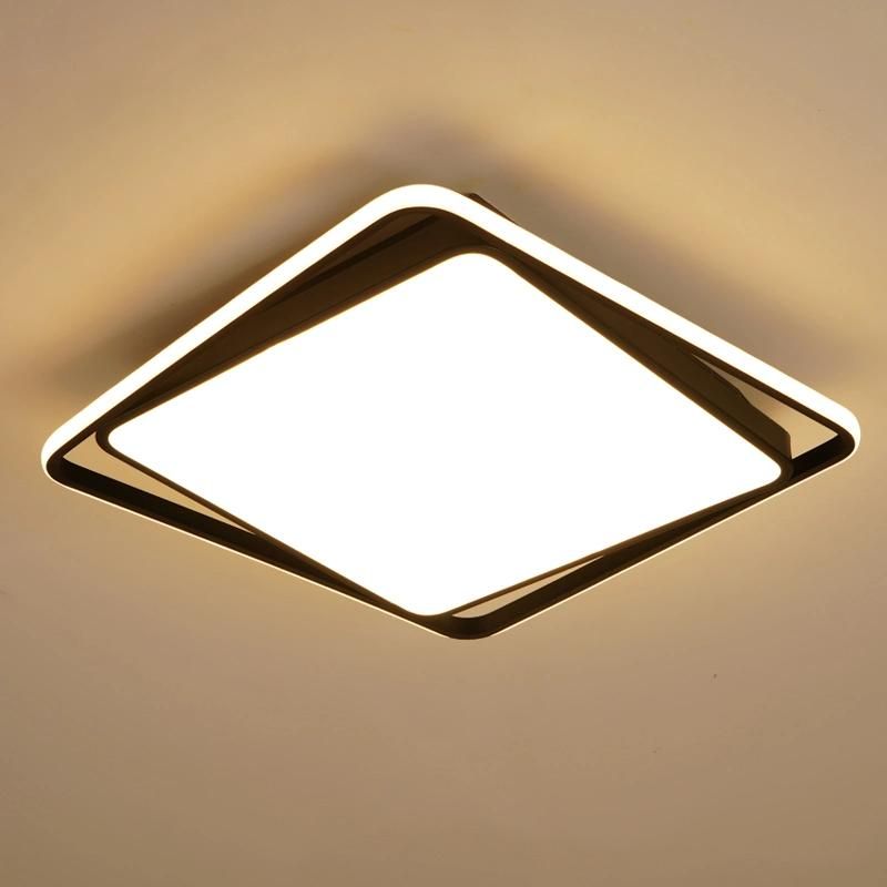 Modern Remote Control Hidden Blade Decorative Outdoor LED Ceiling Light Energy Saving Ceiling Light