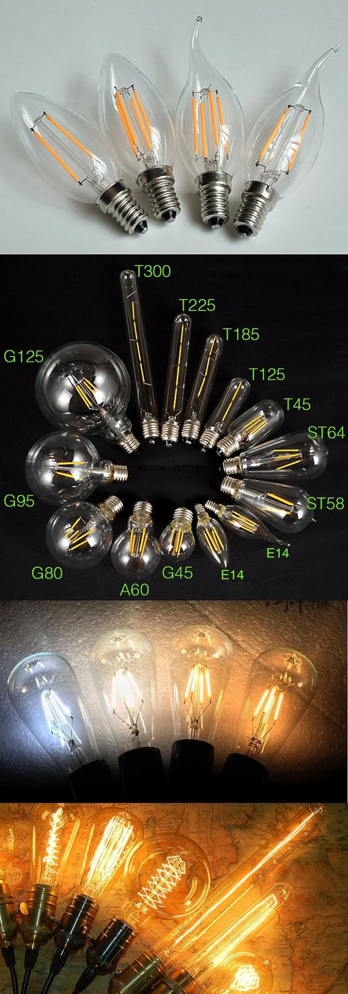 3-6W Ce RoHS LED Candle Bulb for Chandeliers