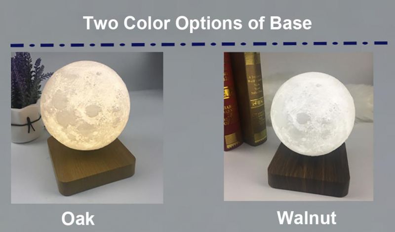 Creative Gift 3D Printing Magnetic Levitating Moon Light for Home Decor