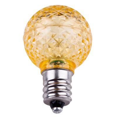 G30 Faceted LED Bulb - Yellow