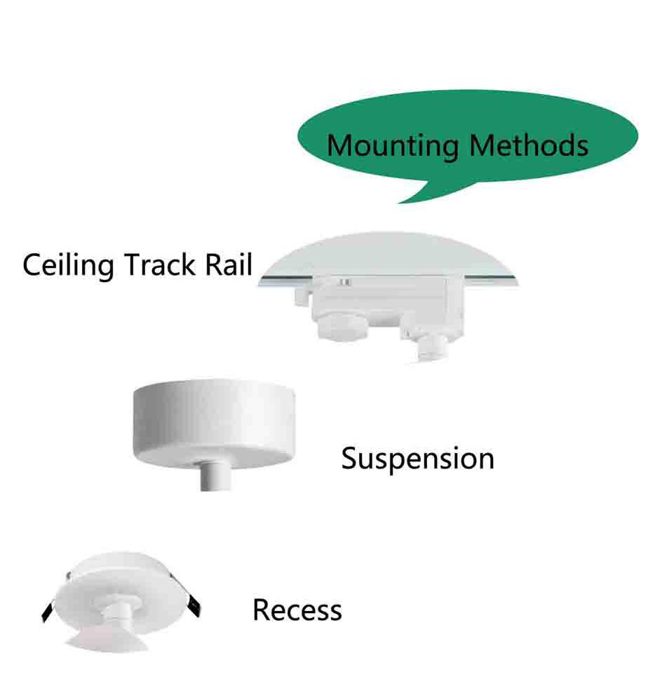 12W LED Track Light High Efficiency with Drive Adapter Aluminum Spotlight