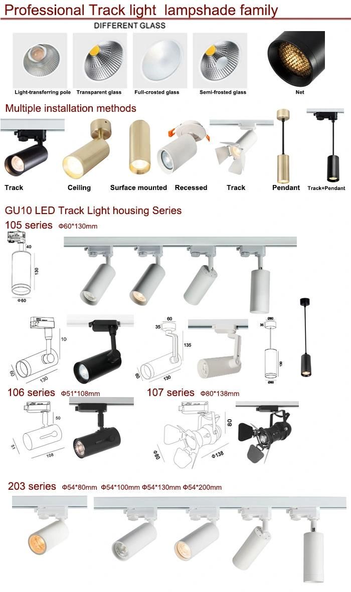 4W-10W Focus Lamp Retai Surface Mounted Spotlights Linear Track COB LED Spotlight Fixtures