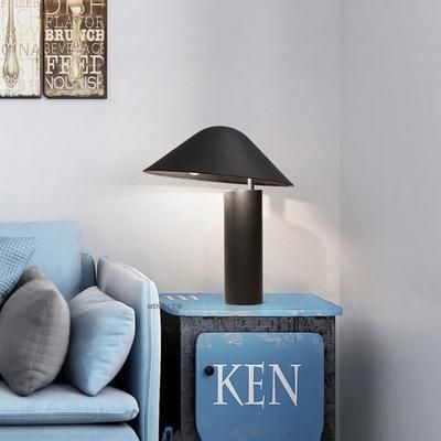 Modern Black Painted Cylindrical Hat Table Lamp (WH-MTB-248)