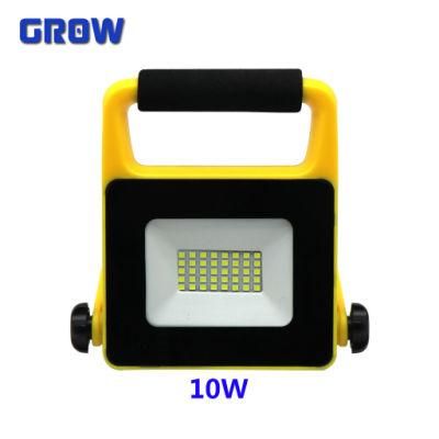 Chinese Manufacture LED Portable Floodlight 10-30W IP65 with Stand for Outdoor Work Light Lighting
