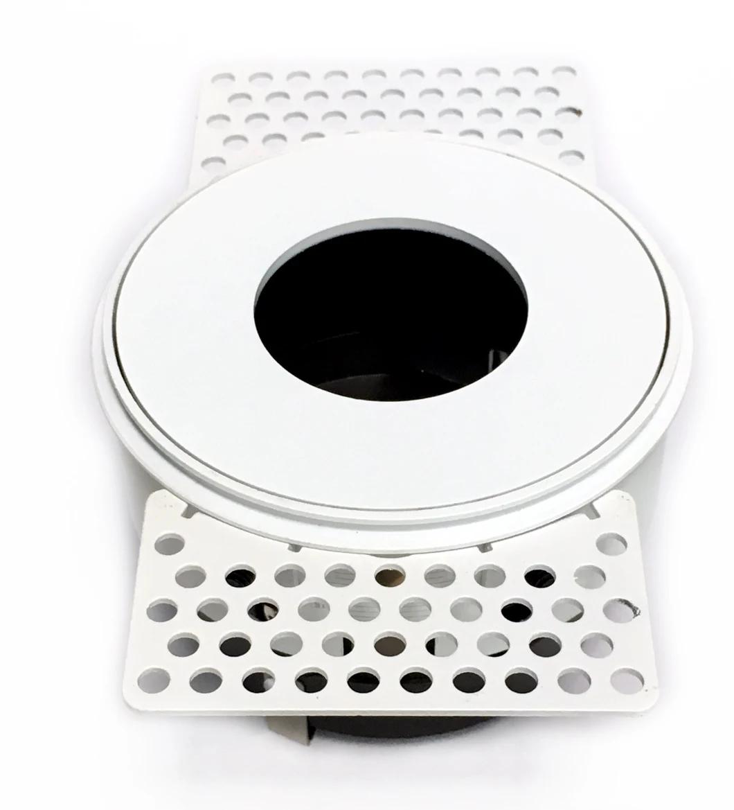 Cut out 75mm White Adjustable Round LED Downlight Mounting Ring