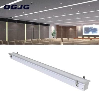 60W 80W 120W Indoor Ceiling Mounted LED Recessed Linear Light