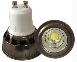 7W COB LED Light, Brown Aluminum GU10 Holder