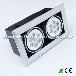 7*1W*2 Recessed LED Grille Light Tl-Ga80-0702