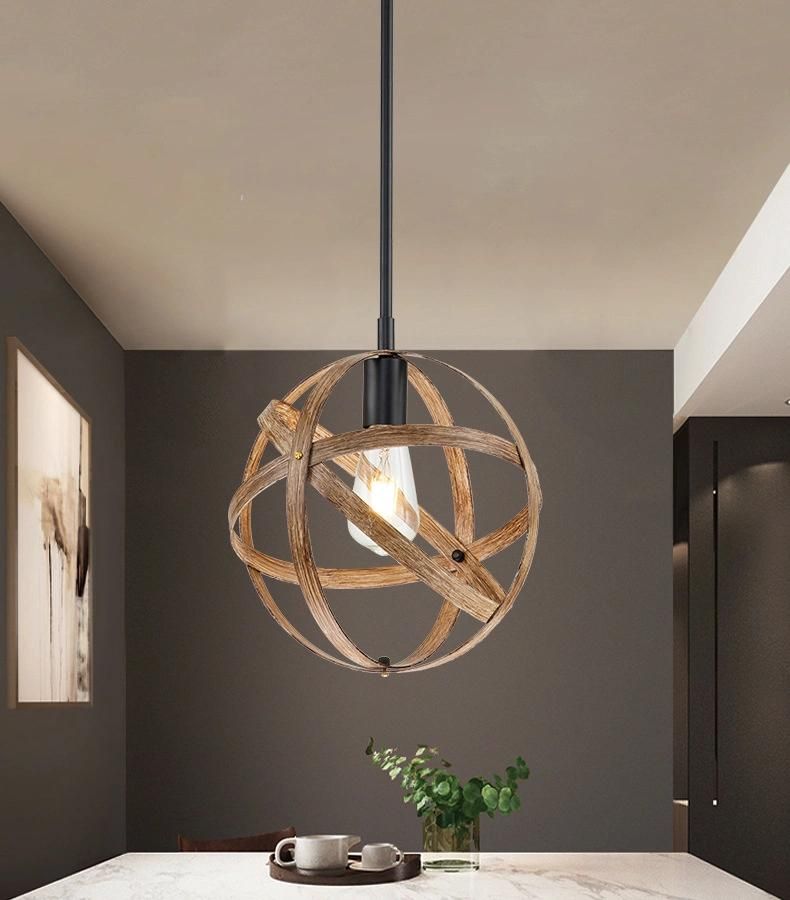 American Minimalist Home Living Room Wrought Iron Chandelier Cafe Restaurant Creative Chandelier