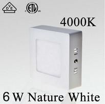 6W&12W&18W Square LED Panel Light