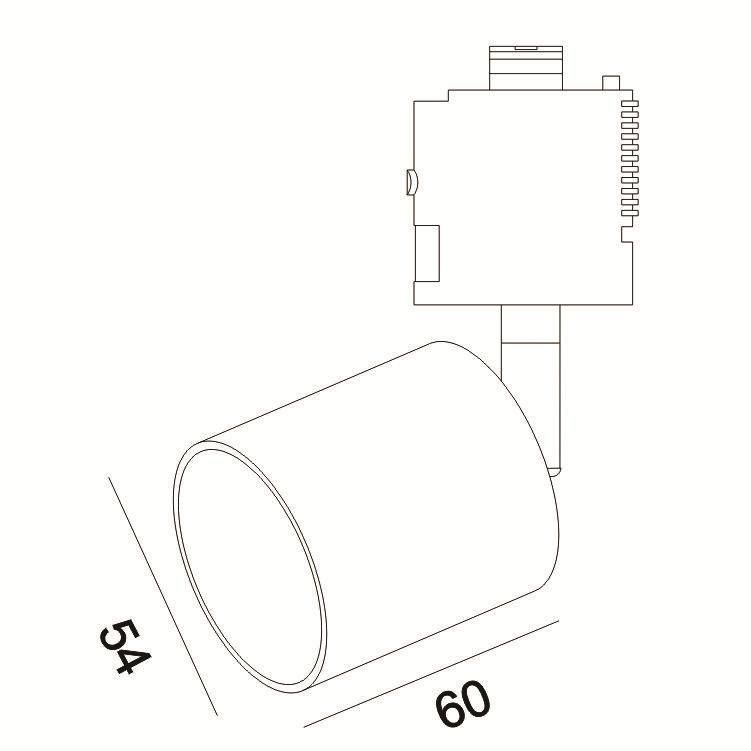 Factory Hot Sale Modern LED Track Lighting COB Spot Light Lamp E27 Housing