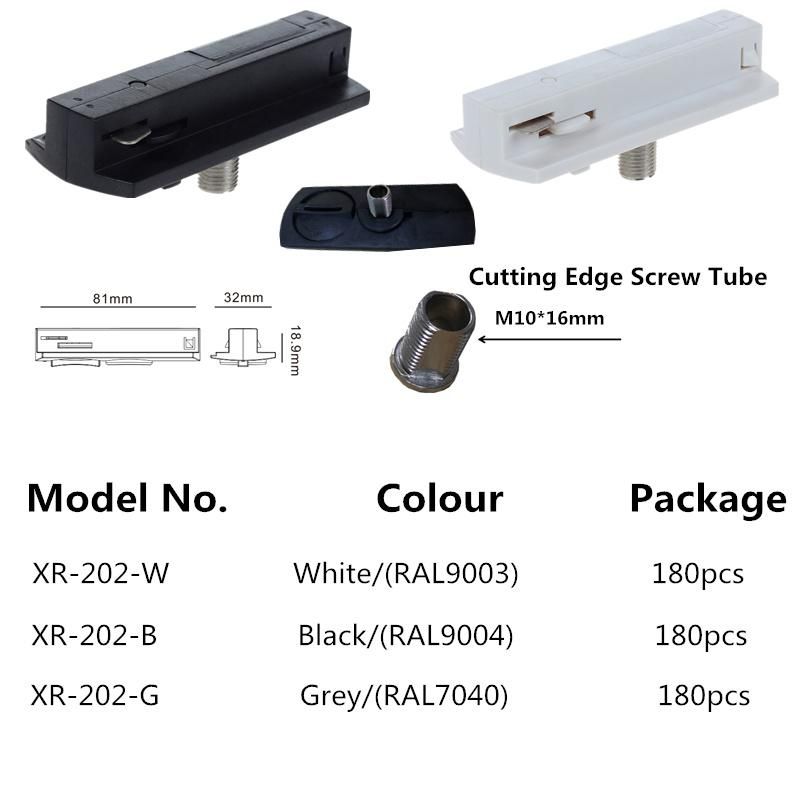 2 Wire 1 Circuit LED Track Adapter Connect Track Lighting