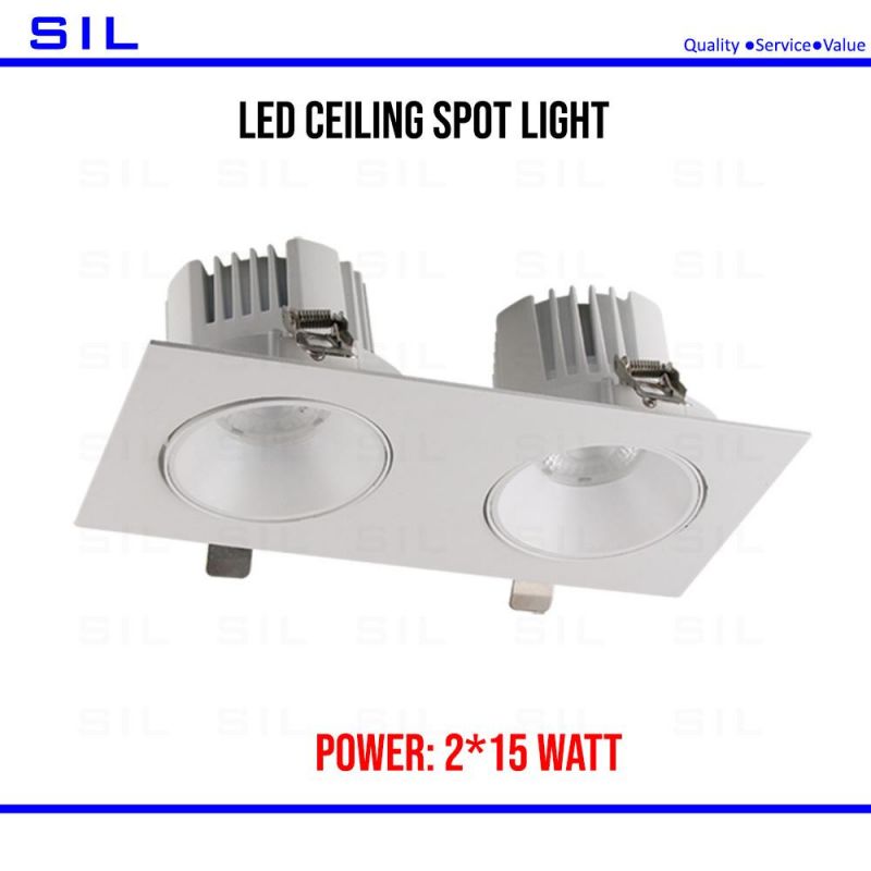 Hot Sale LED Spotlight 2X35 70W Indoor Spot Recessed COB Spot Light