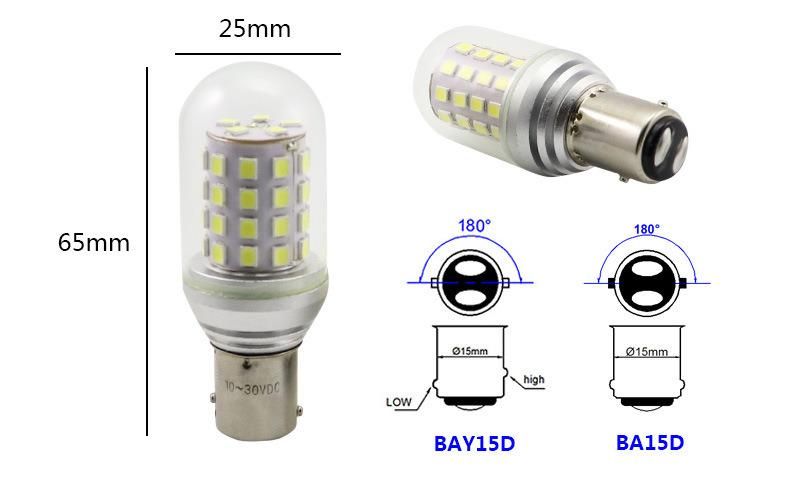 T25 Bay15D 1156 LED Marine Light Boat Lamp 24V 48V 60V 5W PC Cover Energy Saving E14 Bulb LED Ship Using Light