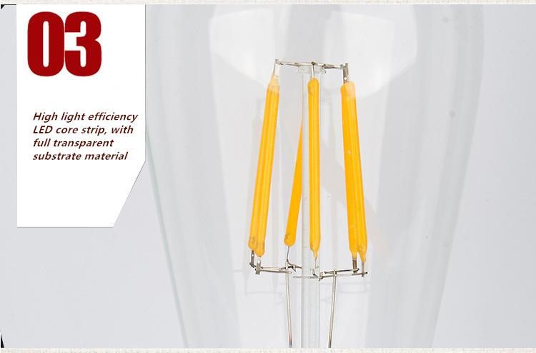 Vintage Edison 110V/220V/25W/40W/60W St64 LED E27 Tungsten Filament Bulbs