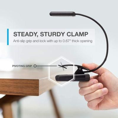 Rechargeable Reading Light Bed Lamp Clamp Light