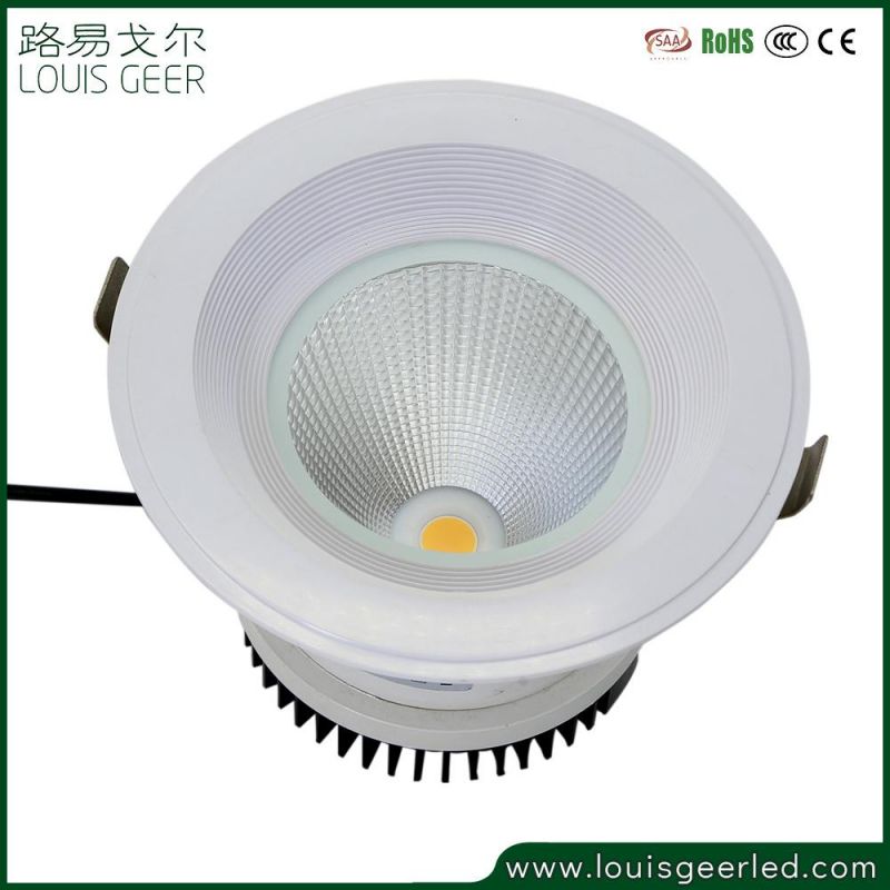 Modern Round Aluminum 30W Recessed LED Downlight for Hoursing