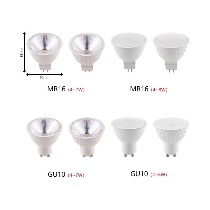 China Factory LED Spotlight GU10 MR16 2835SMD Bulb Lamp for Indoor Commercial Spot Lighting