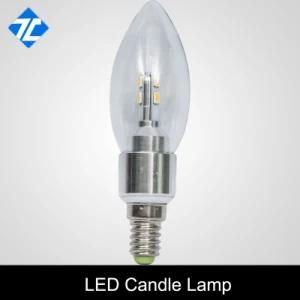 Whole Sale CE/RoHS 3W Crystal Lamp Light Source E14 Sliver Candle Light