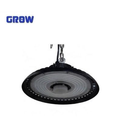 High Quality IP65 Waterproof UFO Die-Cast Aluminum LED High Bay Light with Sensor High Power Indoor and Outdoor Industrial Lighting