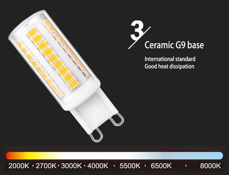 Flicker Free & Dimmable Capsule LED G9 Bulb Cool White 340 Lumen