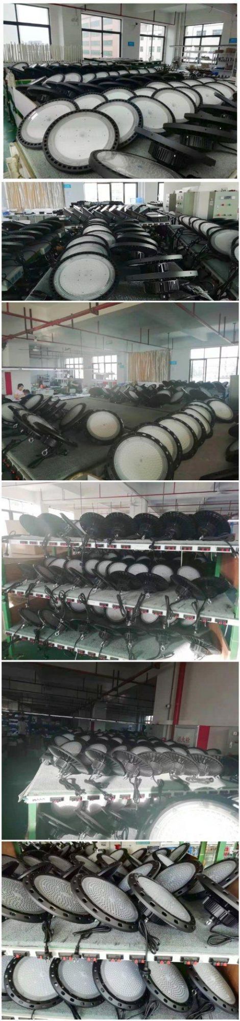Anti-Glare High Bay Light with Aluminum Cover Shade 120lm/W 130lm/W IP66 200W LED Canopy Light