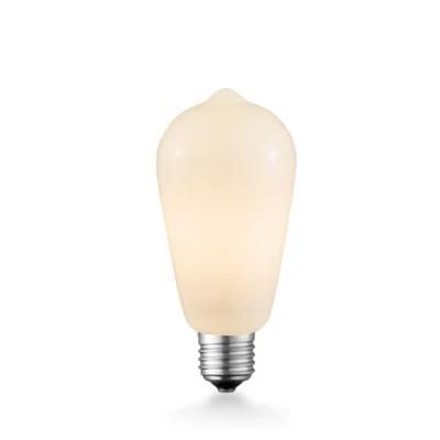 Milky Opal Warm White Glass Dimmable LED Filament Light Bulb