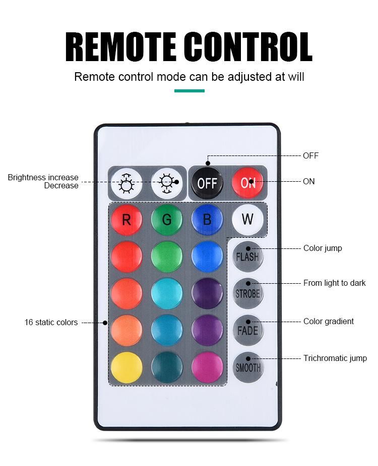 Wireless DIY Hexagon Touch Lamp with Remote Control for Room