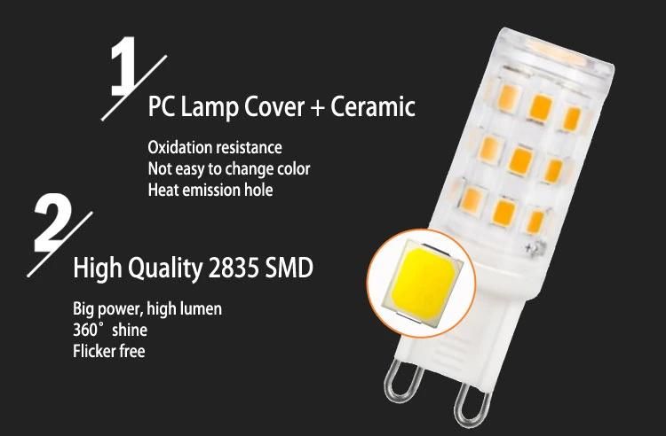 2835SMD Warm White No Flicker G9 LED Lamp