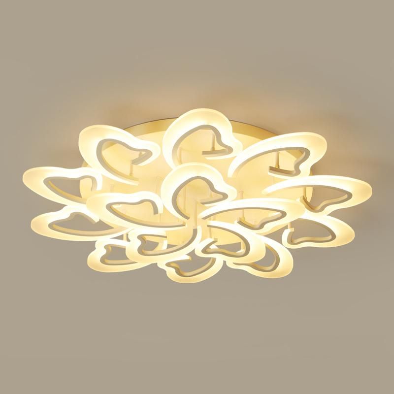 Flower Shape Acrylic LED Ceiling Lights Smart Control