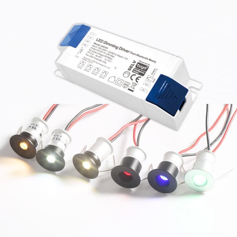 1W 15mm Mini LED Spot Light with Tuya APP Smart Transformer for Google Alexa Yandex Alice Lamp Lighting