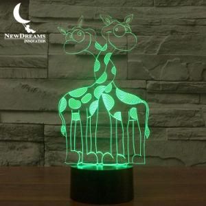 3D Giraffe Shape USB Kids Bedroom Night Light