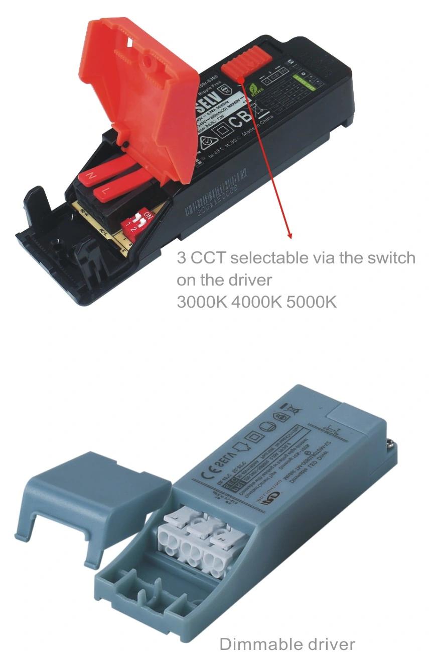 Anti-Glare IC COB 3000K Dimmable Driver LED Down Light for Nordic Marketing