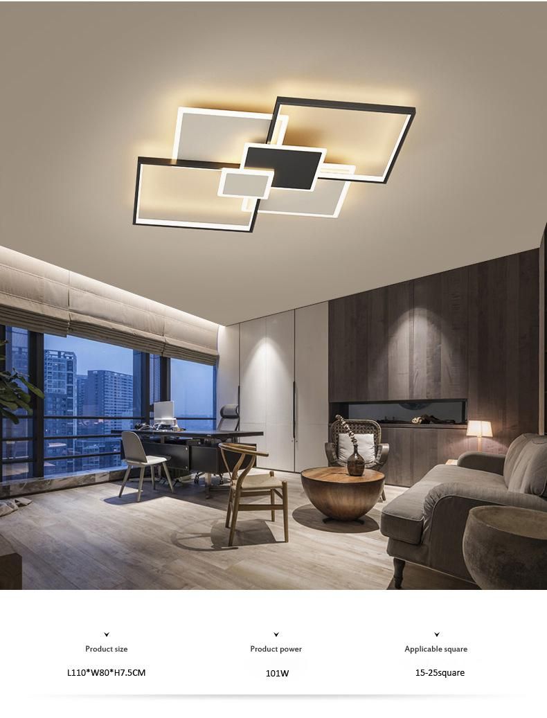 2022 New Geometric Home Lighting Aluminum Hall Ceiling LED Lamp Modern Lights for Living Room