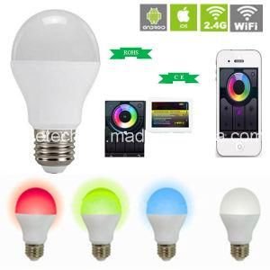 Lights&Lighting 2.4G WiFi Lamp Light Smart Home System 6W RGBW LED Bulb B22