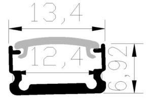 LED Aluminum Profile The Size Is 13mm*07mm