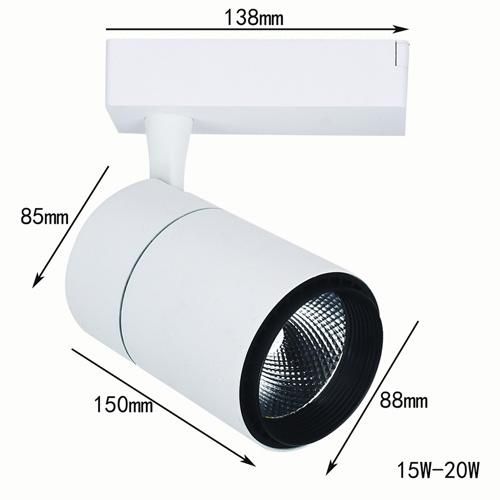 COB LED Track Light Epistar Chip 50W Commercial Light