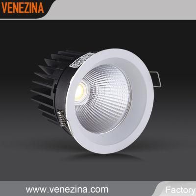 High Power Recessed COB LED Ceiling Light, LED Lighting, LED Downlight with IP44